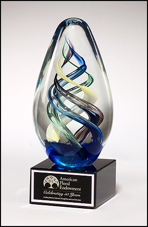 Egg Shaped Art Glass Award