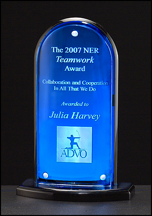 Arch Blue Mirror Acrylic Award