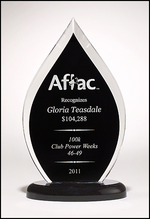 Flame Color Back Acrylic Award