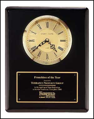 Piano Finish Clock Plaque