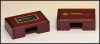 Rosewood Business Card Holder