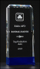 Cobalt Blue Base Crystal Award